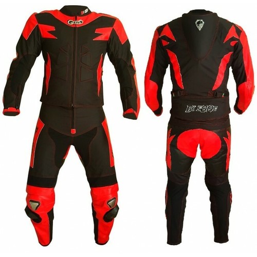 Motorradkombi leder und - leder, stoff