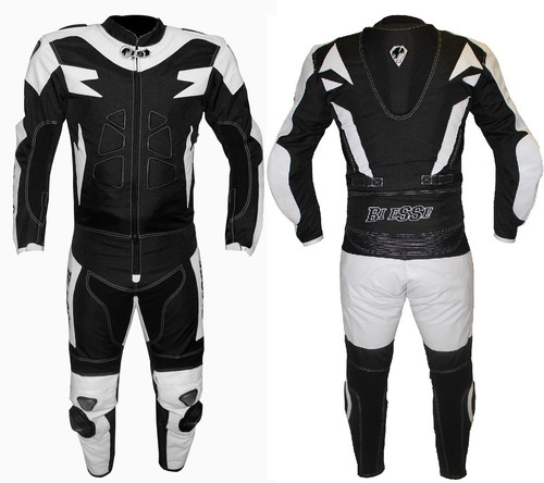 Motorradanzug leder und stoff - leder,