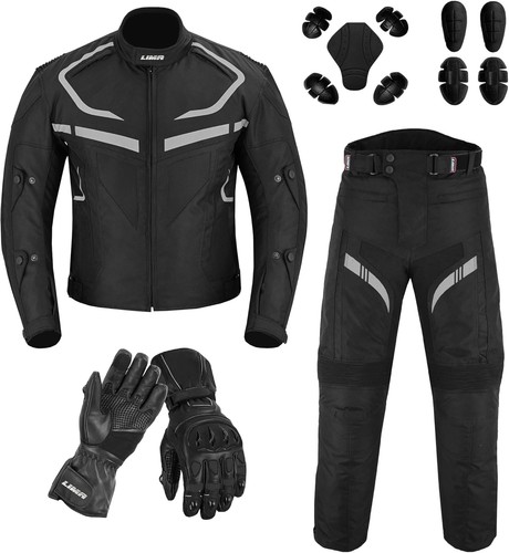 Motorradanzug mit handschuhen - mit,